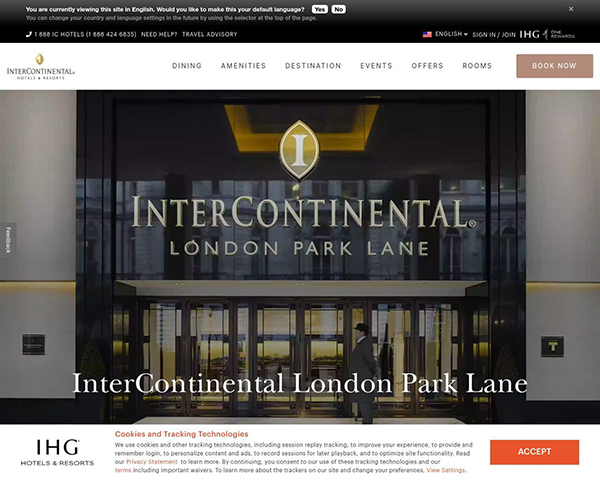 Intercontinental London Park Lane Hotel