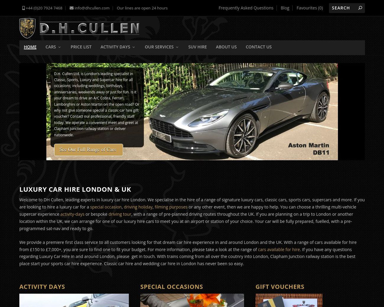 D.H.CULLEN Specialist Car Hire