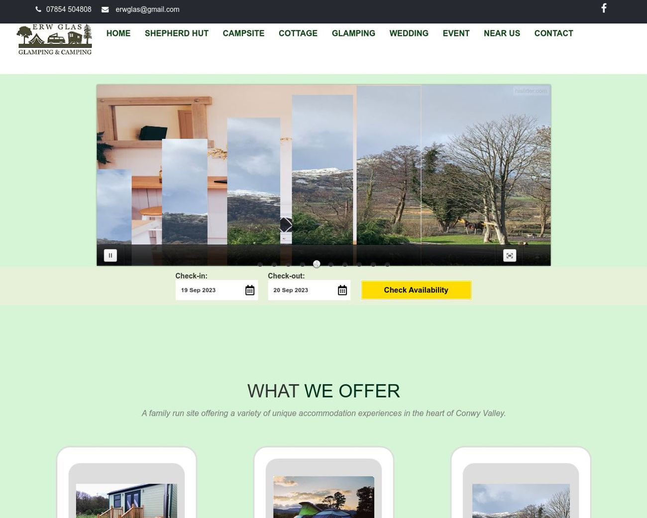 Erw Glas Glamping & Camping