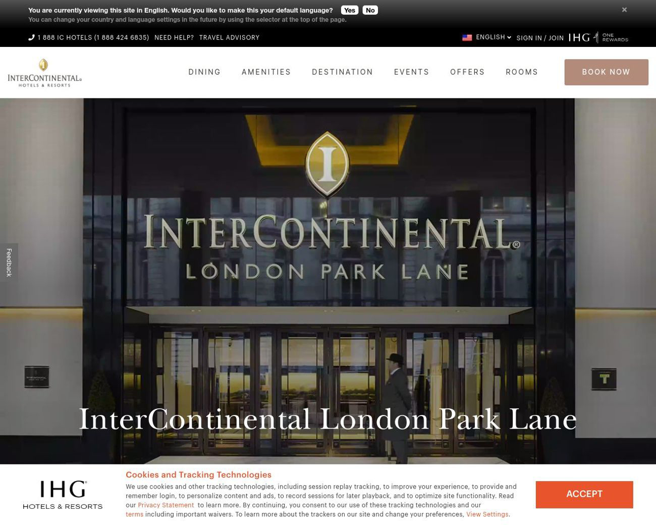 Intercontinental London Park Lane Hotel