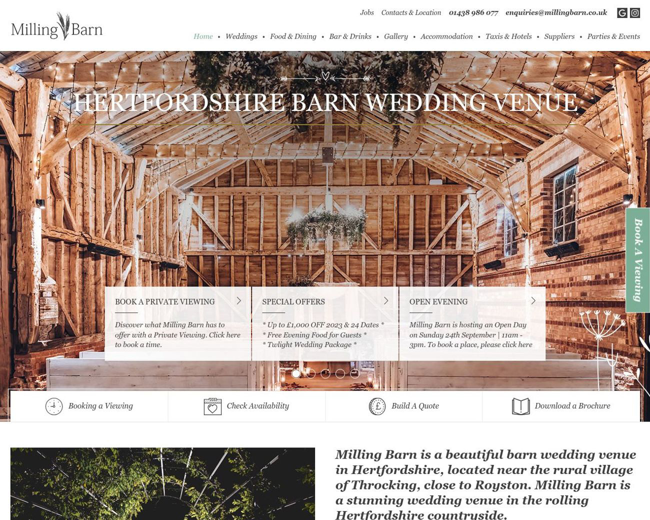 Milling Barn Wedding Venue