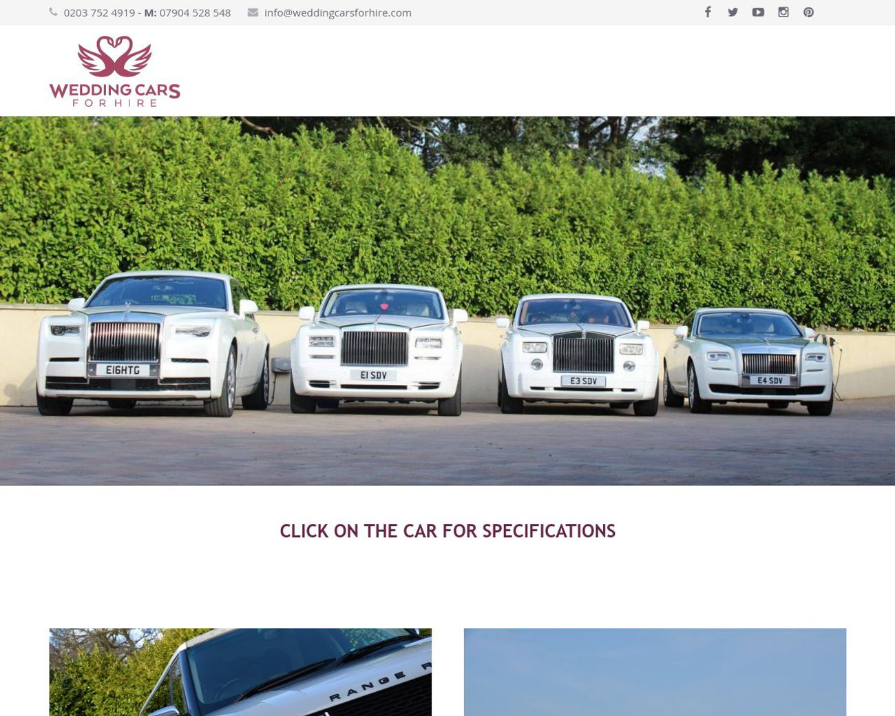 Wedding Cars For Hire